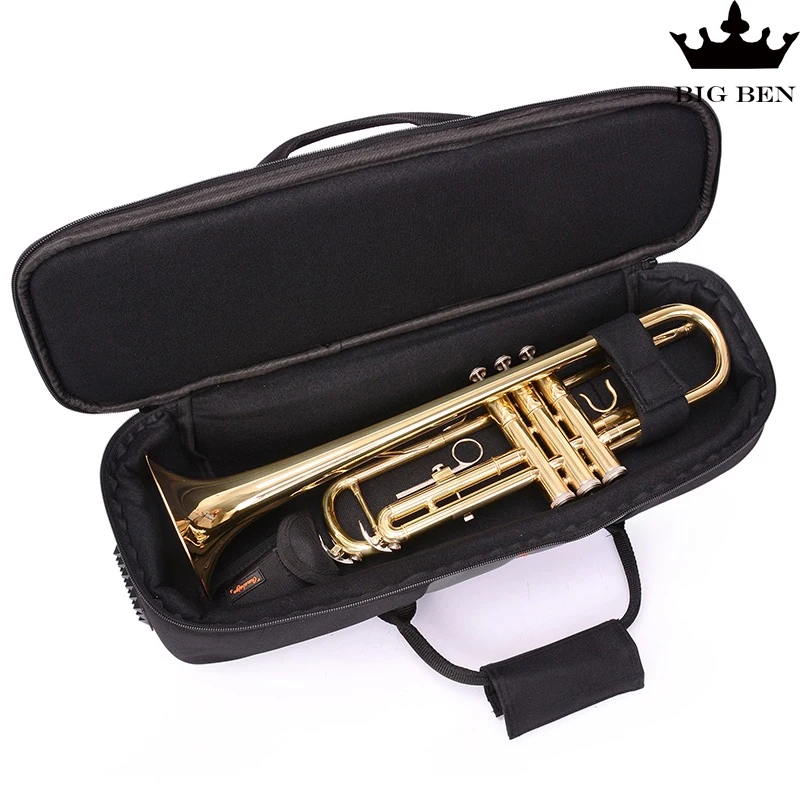 Waterproof Moisture Proof Professional Backpack Portable bB Trumpet Bag Brass Instrument Case Trumpet Bag Cover Brass Box Cover