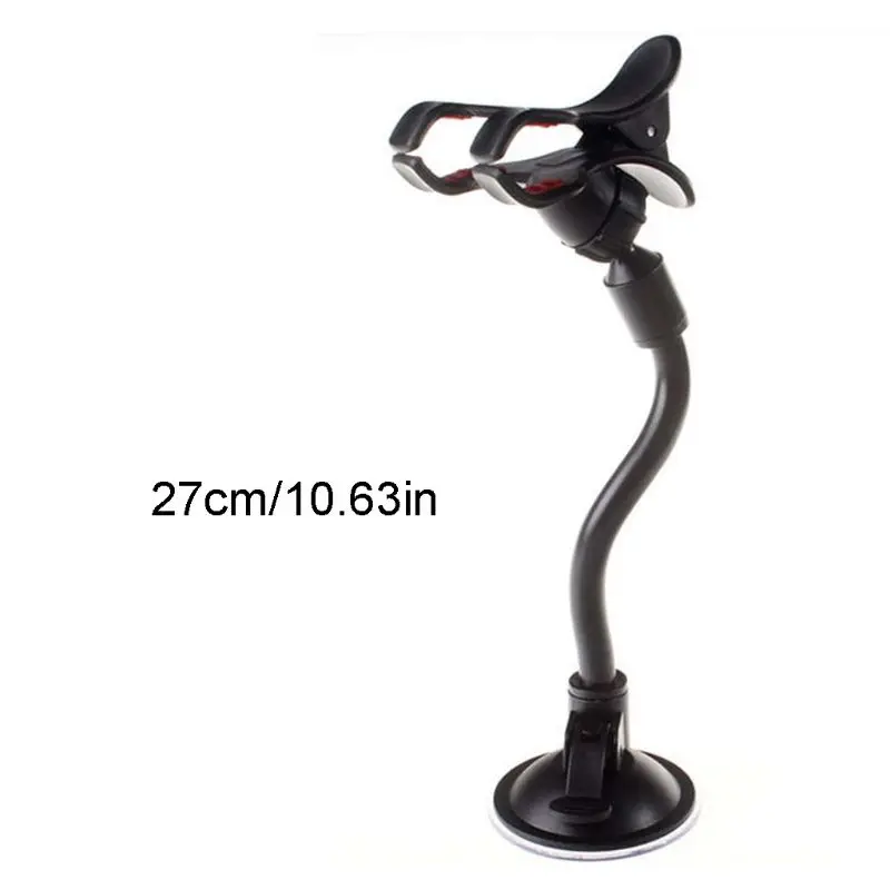 Gooseneck Car Phone Mount Windshield Long Arm Car Smart Phone Holder Bracket
