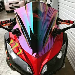 Motorcycle Double Bubble Windshield WindScreen Screen For 2013 2014 2015 2016 Kawasaki Ninja 300 300R EX300 EX A B Black Iridium