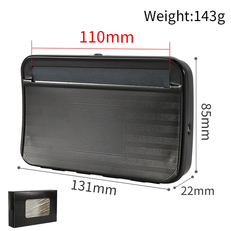 Black Cigarette Rolling Machine Smoking Case Machine Box for 78mm 110mm Rolling Paper Tobacco For Smoking Accessories