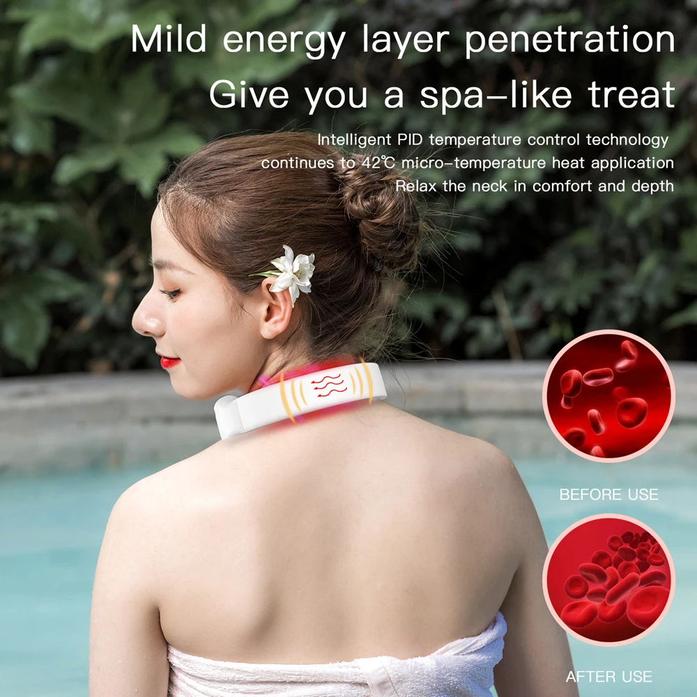 

EMS Neck Massager Health Care Electric Neck Arm Leg Waist Massage Muscle Pain Relief Relaxation Cervical Vertebra Physiotherapy