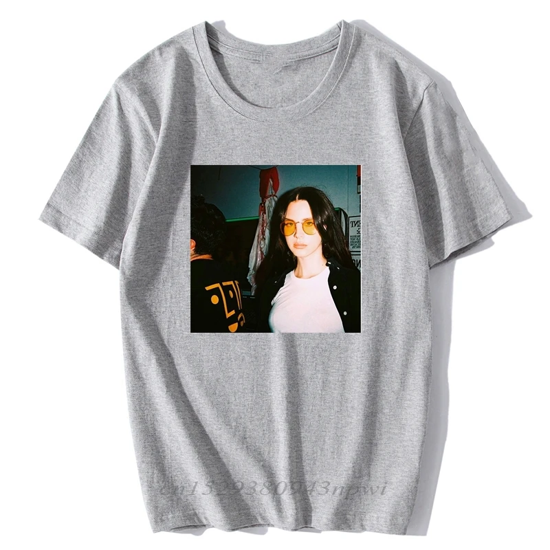 Lana Del Rey Letter Print Casual Funny Shirt for Men White Top High Quality O-Neck Men/Woman Summer Plus Size Vintage T Shirt