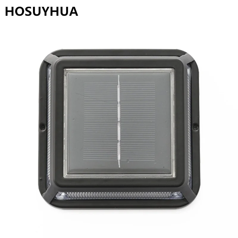 2pcs/lot LED Solar Square Garden Yard Landscape Lights Outdoor Waterproof Staircase Steps Lamp Decorative Small Street Light.