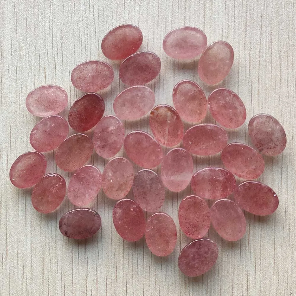 Good quality natural strawberry gold color stone Oval cabochon bead 13x18mm for jewelry making wholesale 30pcs/lot free shipping