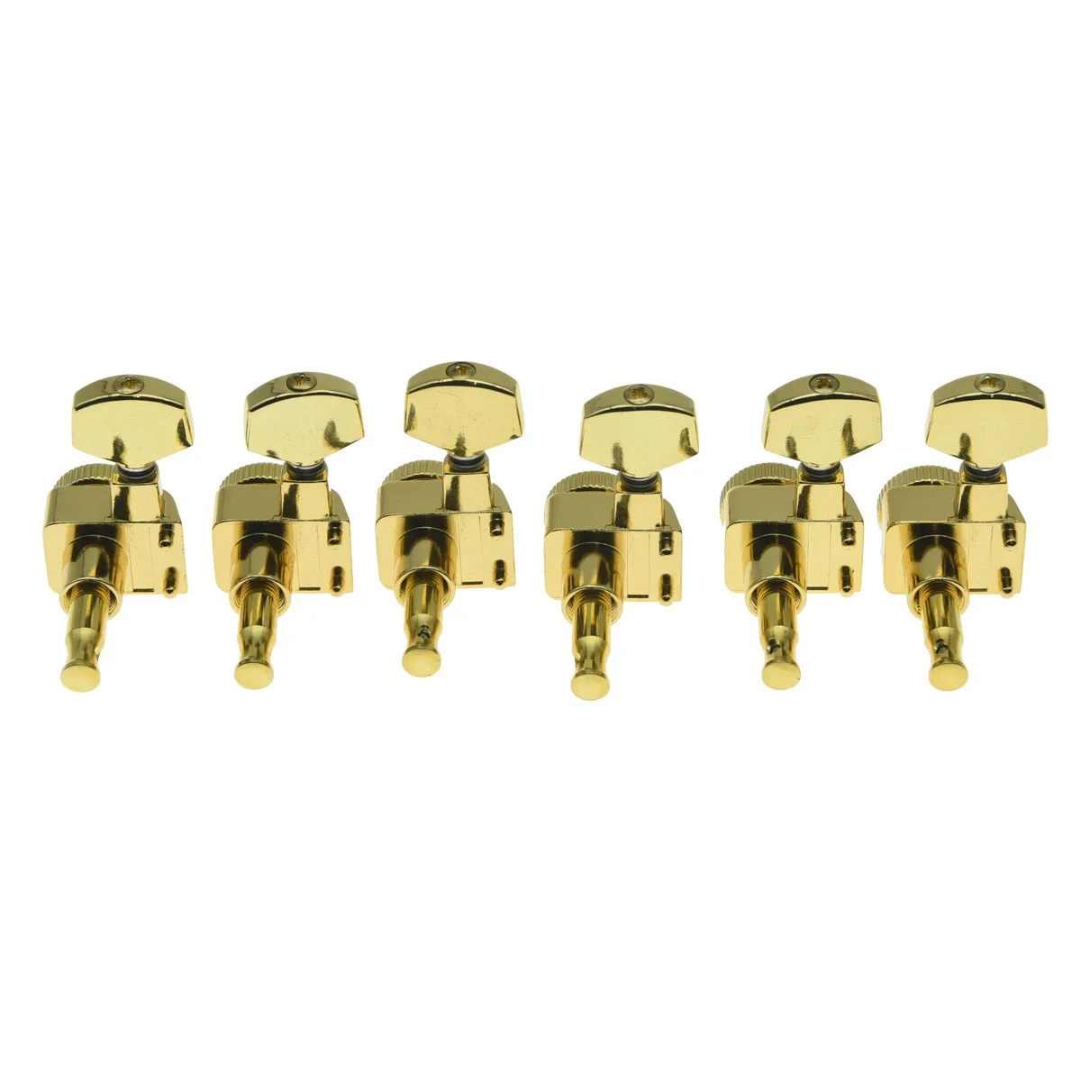 

Gold 6 Inline 2 Pin Locking Tuning Keys Pegs Tuners Fits USA ST TL