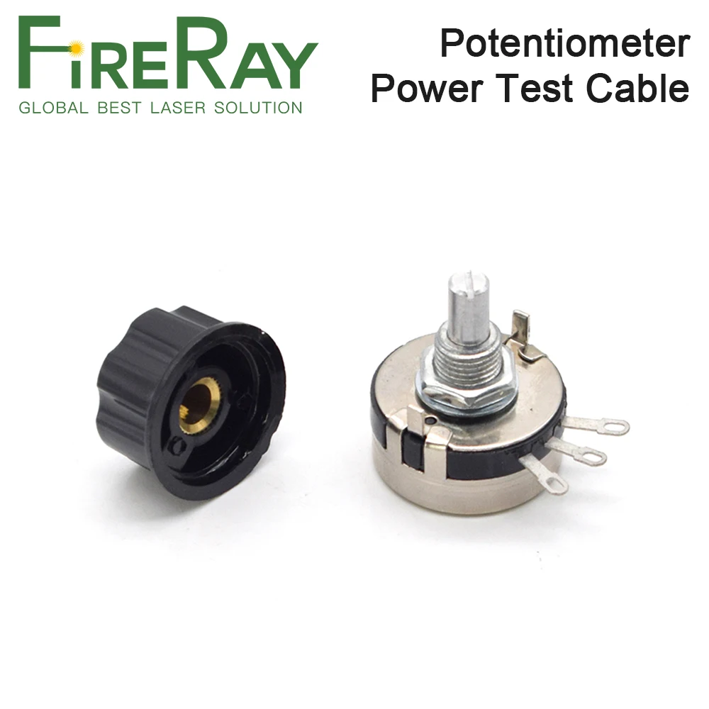 FireRay Adjustable Resistor Adjuster With Switch For Adjust the Power To Test Power Supply Potentiometer For CO2 Laser Machine