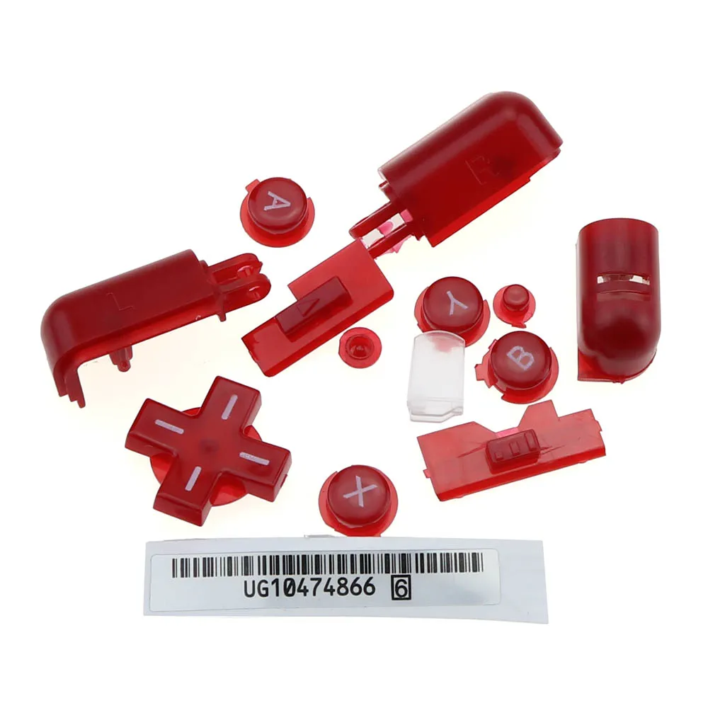 1ชุด Conductive Rubber Pad Pad + ABXY L R D ปุ่ม Pad ชุดปุ่มสำหรับ Nintendo DS Lite สำหรับ NDSL Console ชุดปุ่ม