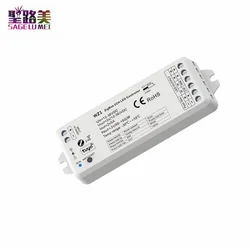 WZ1 Zigbee lub RF 2CH kontroler led DC12-36V 24V TUYA APP chmura bezprzewodowy pilot 2 kanały na pojedynczy kolor cct taśmy