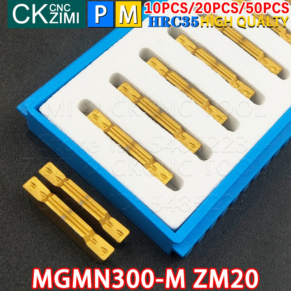 MGMN300-M ZM20 MGMN 300 M 3mm rettifica fine Inserti in metallo duro Taglio scanalatura Inserti utensili Tornio meccanico CNC Utensili per acciaio inossidabile