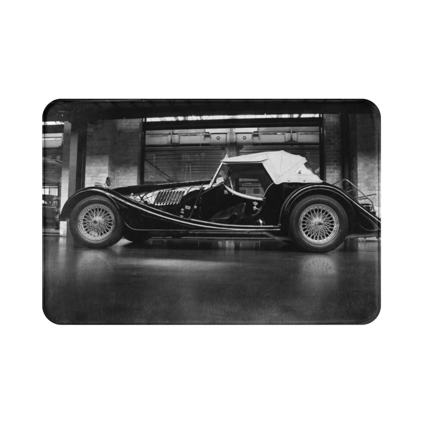 Morgan Plus 8 Carpet Mat Rug Cushion Soft Morgan Plus 8 Plus8 Plus 8 Black White Morgan Roadster Morgan Roadster Car