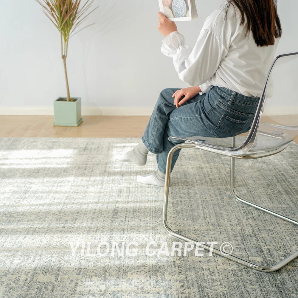 200x300cm Loom-knotted Wool Silk Carpet Modern Style Living Room Rug (HL18)