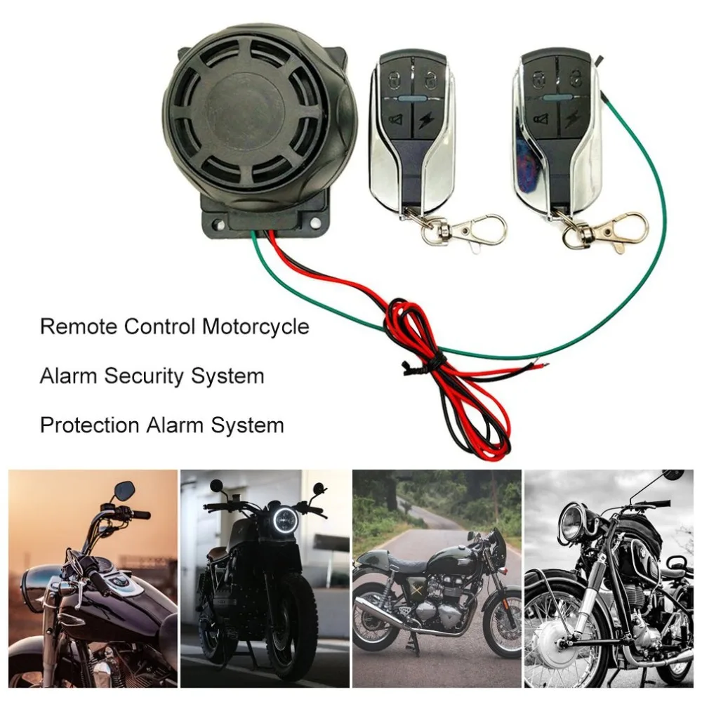 Dual Remote Control Motorcycle Alarm Security System Motorcycle Theft Protection Bike Moto Scooter Motor Alarm System