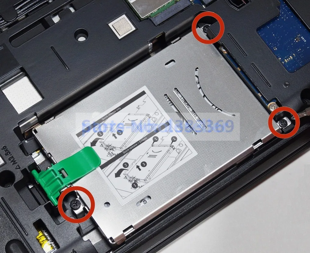 NIGUDEYANG disco rigido da 2.5 pollici SATA HDD SSD vassoio staffa telaio Caddy primario per HP ZBook 15 ZBook 17 G1 G2 con viti