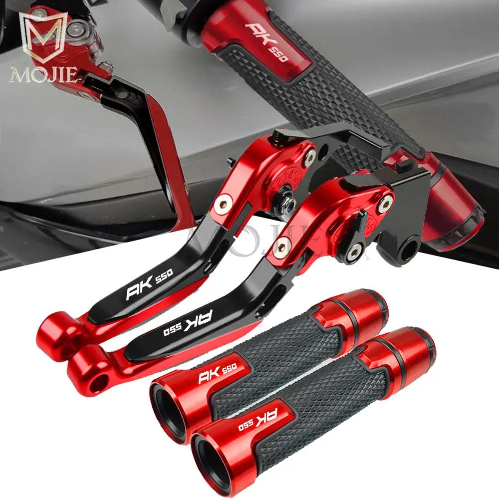 

For KYMCO AK550 AK 550 ALLYEARS 2020 2021 + CNC Motorcycle Clutch Brake Lever Adjustable Extendable Handlebar Grips Ends Levers