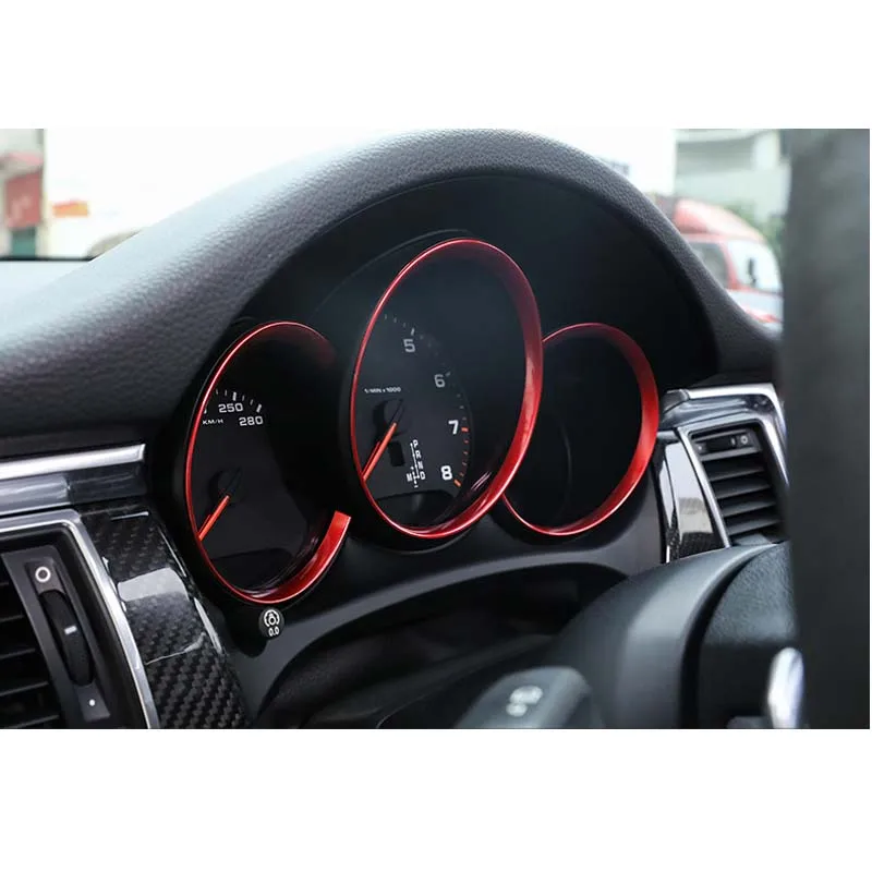 

3 шт., накладки на переднюю панель спидометра для Porsche 718 Boxter Cayman 2013 +