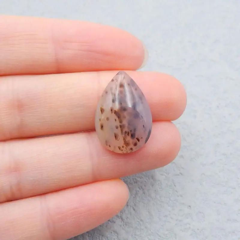 Natural Stone Rare East Java Maganese Agate Cabochon 20x14x5mm 2g Semiprecious Stone Fashion Jewelry Cabochon Accessories