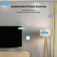 BroadLink Wireless Smart Scene Controller Remote Control Button Light Switch 4 Gang Switch Panel Smart Button Kit