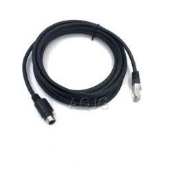 8Pin din to RJ45 RS232 Camera Control Cable for for Sony VISCA Daisy Chain PTZ EVI/BRC/SRG series cameras