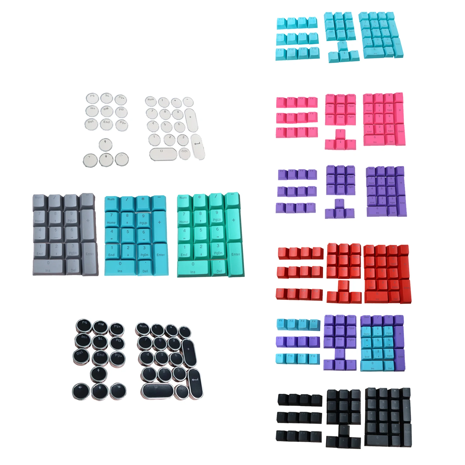 Diy pbt keycaps kit para cherry switch teclado mecânico, confortável