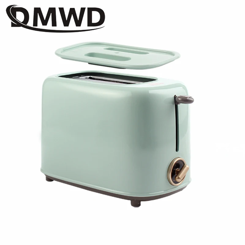 

DMWD 2 Slices Electric Stainless steel Toaster Automatic Bread Maker Breakfast Baking Machine Two Slot Toast Sandwich Grill Oven