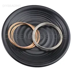 Memory Wire for Jewelry Making 22 Gauge Gold Plated Steel Multi-layer Thin Wire Accessories Wholesale for Bracelet DIY (0.6mm)