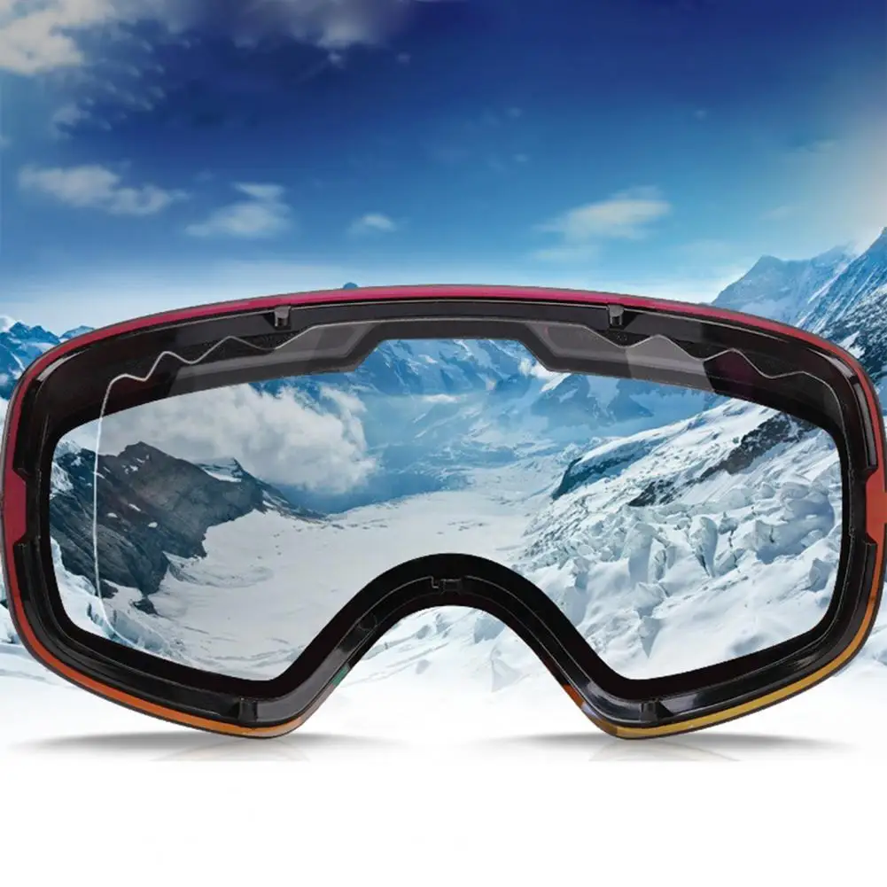 

1Pc HX06 Ski Goggles Lenses Double-layer Comfortable to Wear Snow Blindness Proof UV Protection Snowboard Goggles Lenses Replace