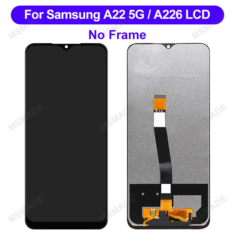 OLED A22 4G Display For Samsung Galaxy A22 4G SM-A225F LCD Display Touch Screen Digitizer For Samsung A22 5G SM-A226B LCD