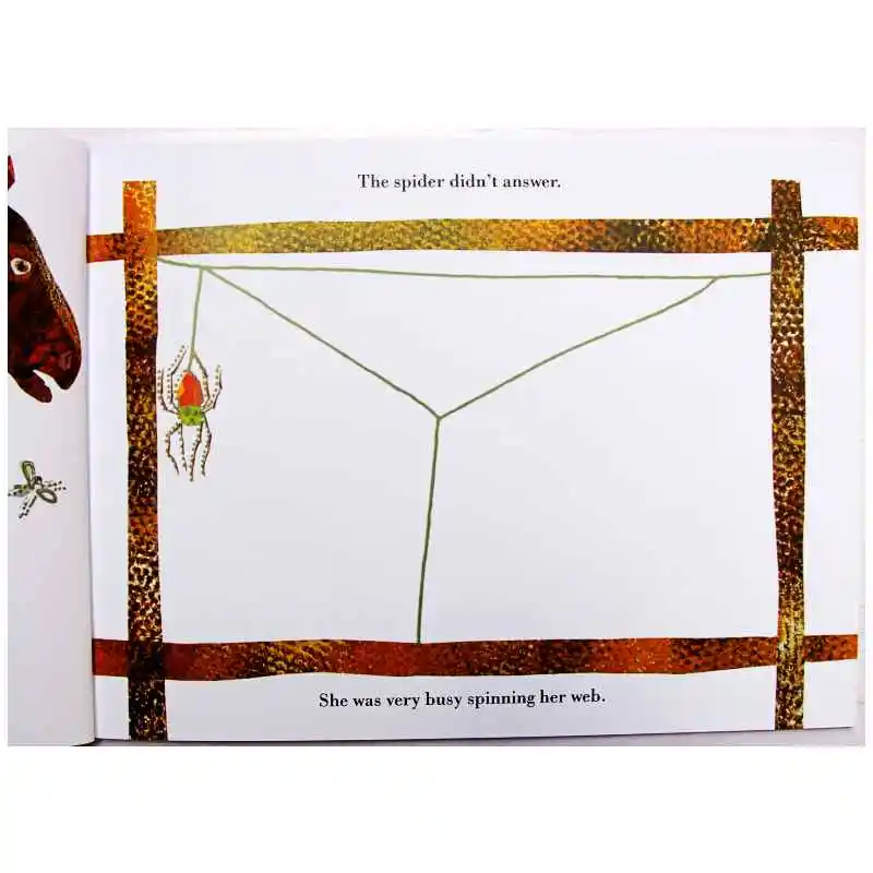 THE VERY BUSY SPIDER By Eric Carle Educational English Picture Book Learning Card Story Book For Baby Kids Children Gifts