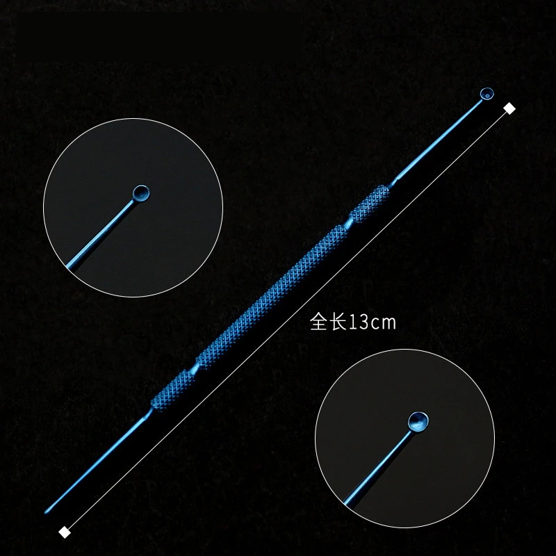 Tytanowy podwójnie zakończony Chalazion Curette mikro okulistyczny przyrząd chirurgiczny