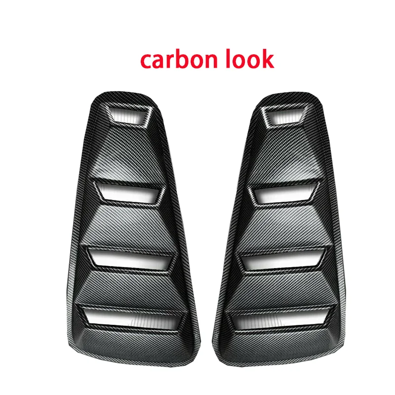 Pair 1/4 Quarter Side Window Louvers Scoop Cover Vent For Ford Mustang 2005 2006 2007 2008 2009 Car Accessories