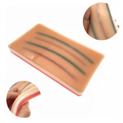 High quality Venipuncture IV Injection Training Pad Silicone Human Skin Suture Training Model