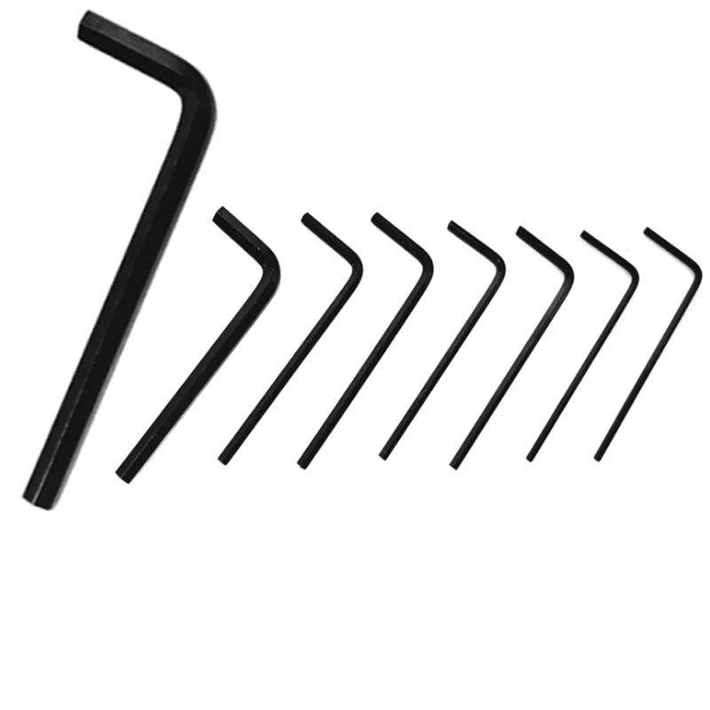 wholesales 1pcs Hex Key Wrench Metric Allen Nickel Plating Hexagon wrench/Wrench Screwdriver Tool Kit Hex Wrench