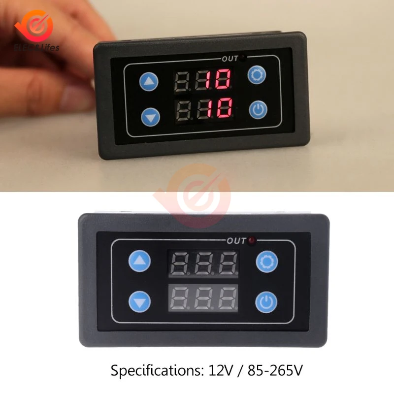 LED Display Time Delay relay module Electronic Digital timer Relay DC 5V 12V 24V AC 85V-265V Timing Trigger control switch 220V