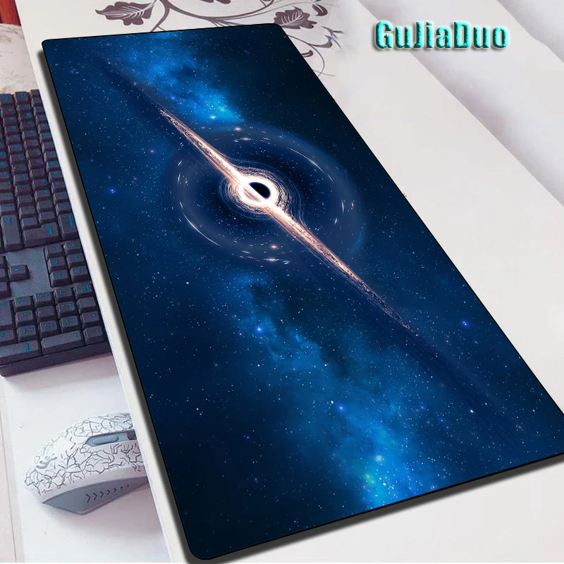 GuJiaDuo Starry Milky Way Large Mouse Pad 800x300 Computer Pc Cushion Gaming Hoom Accessories Gamer Creative Space Mousepad Rug