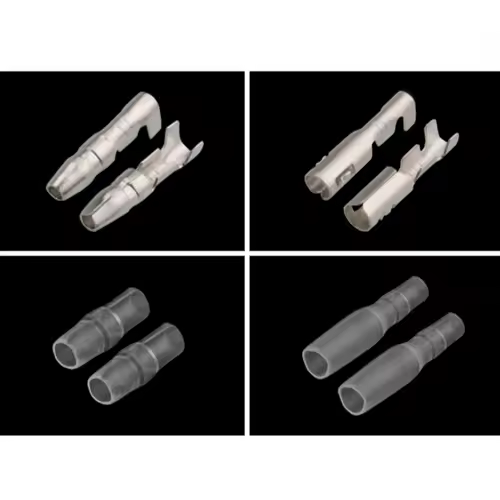 25/50/100sets 3.5 bullet terminal   car electrical wire connector diameter 3.5mm Female + Male + Case Cold press Crimp terminal - Image 4