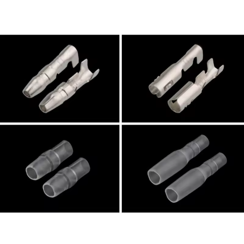 25/50/100sets 3.5 bullet terminal   car electrical wire connector diameter 3.5mm Female + Male + Case Cold press Crimp terminal - Image 4