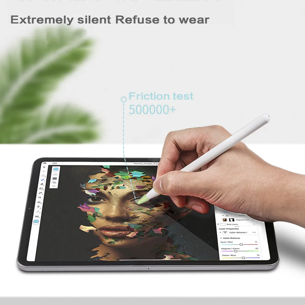 8 pièces housse Compatible avec Apple Pencil 1ère et 2ème génération, plumes en Silicone remplacement pour iPad crayon stylet stylo plume