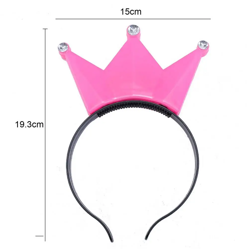 Cute Hairband Add Atmospheres Plastic Decorative Glow Crown 3 Modes Head Band Hoop Kids Party Toys