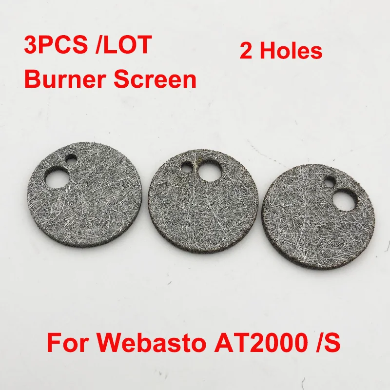 3pcs FeCrAl  33mm 2 Holes Sintered Mesh Diesel Heater Burner Screen Filters Strainers 1302799B For Webasto Air Top 2000 S