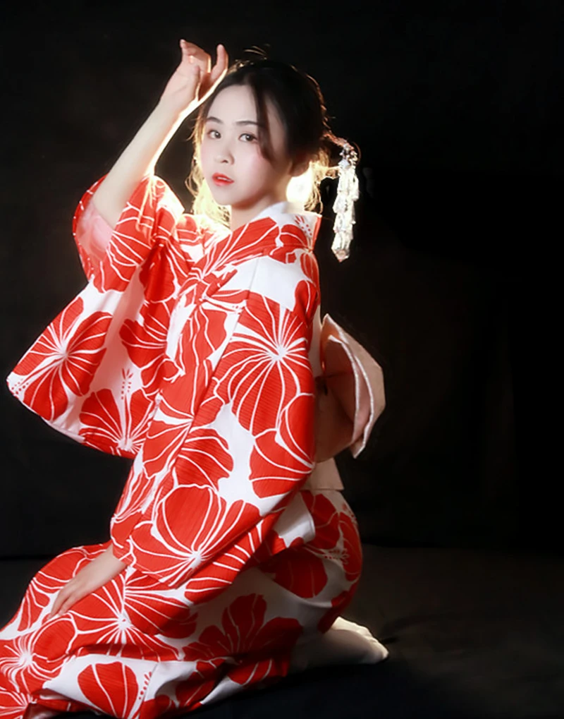 

kimono femme Japanese haori kimono yukata Leisure kimono mujer traditional kimono vintage style retro Japanese geisha costume