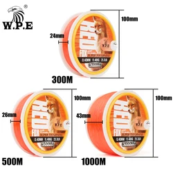 Hilo Nailon W.P.E Redfox 300-1000m – 0.28-0.40mm