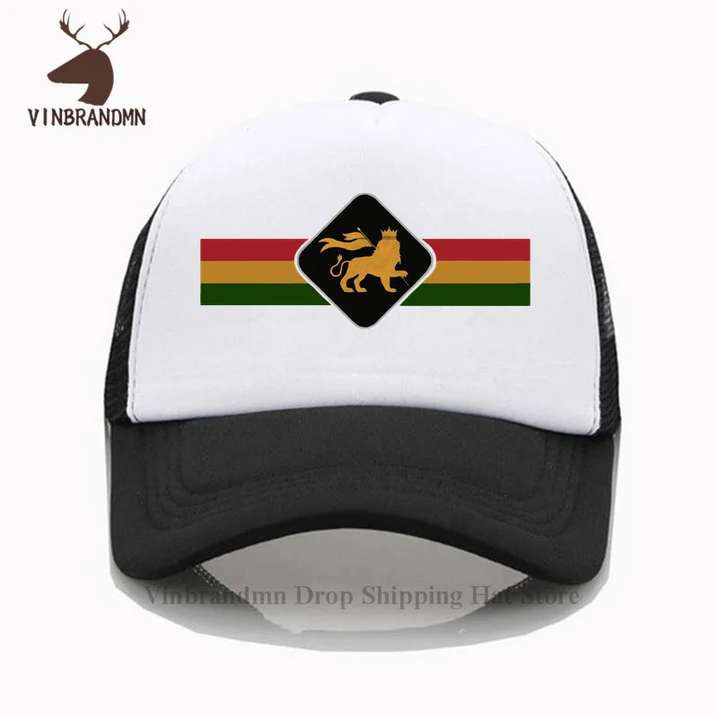 New Fashion Classic Rasta Lion Session Baseball cap Rastafari Lion Summer Cotton hat Hipster Jamaica Judah Lion King Bucket Hats