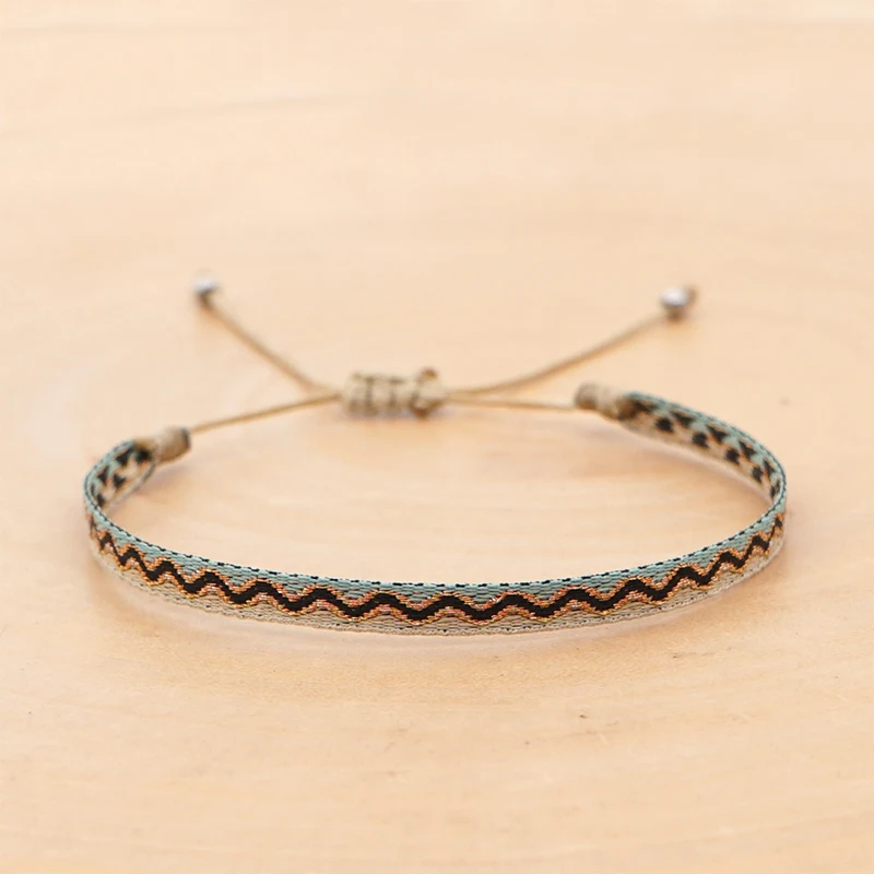 Bohemian 925 Silver Plated Charm Bracelets Tibetan Buddhism Lucky Knot Rope Bracelet Set All-Match Temperament Jewelry Gifts