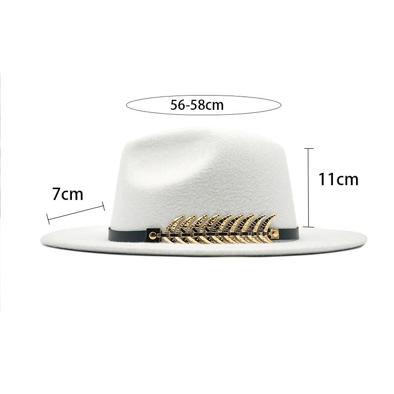 Men Fedora Hats Special Felt Hatwith Belt Women Vintage Trilby Caps Wool Fedora Warm Jazz Hat Chapeau Femme feutre Panaman hat