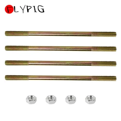 FLYPIG Engine Cylinder Head Studs Bolts Nuts Kit for Yamaha PW80 Jianshe Loncin PY80