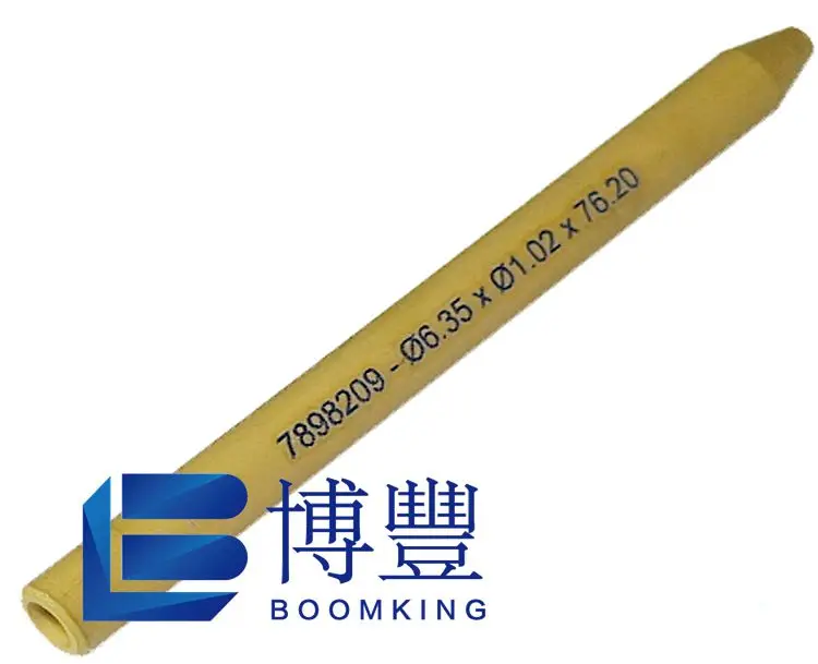 

Golden Nozzle 6.35/7.0/7.14*1.02*76.2Golden sand tube,Water knife sand tube，sandpipe for water jet cutting machine