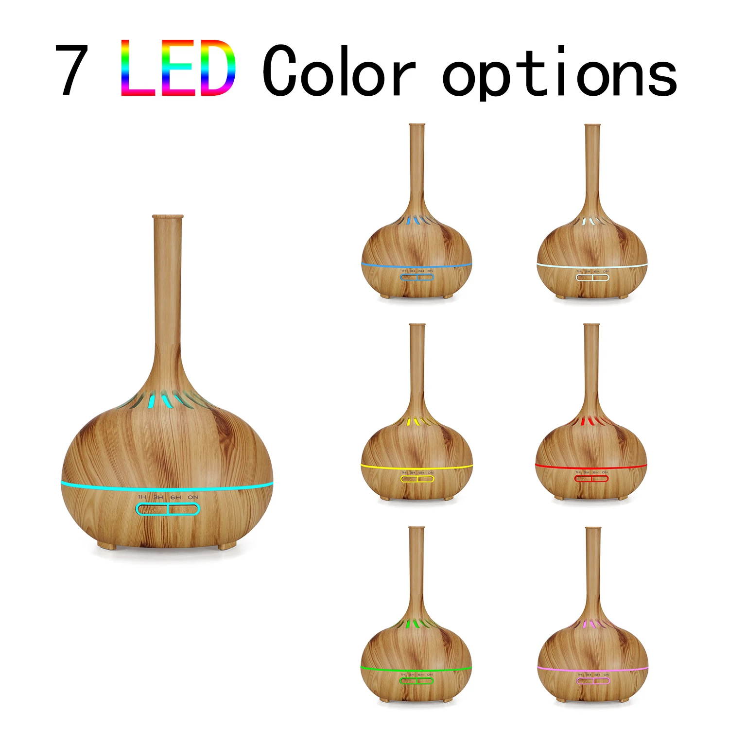 400 مللي المرطب الكهربائية رائحة موزع الهواء الخشب الحبوب بالموجات فوق الصوتية الهواء المرطب زيت طبيعي الروائح ضباب صانع المنزل