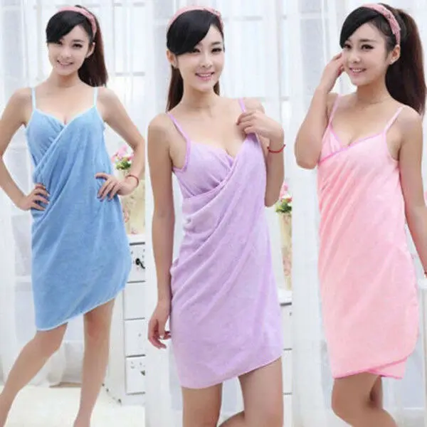 Faroot Women Robes Bath Home Textile Bath Towel Wearable Towel Dress Lady Fast  Magical Drying Beach Spa Nightwear