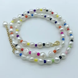 Wholesale White Pearl Necklace For Women Vintage Real Natural Freshwater Pearl Choker Fashion Jewelry