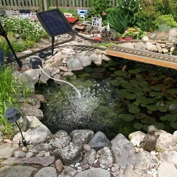 2W Solar Air Pump Kit Inserting Ground Water Air Pump Oxygenator Solar Aerator With Oxygen Hoses For Pond Fish Tank Garden Tools